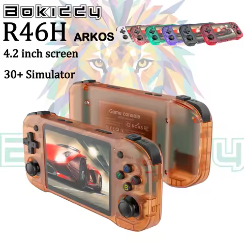 R46H Retro Handheld Console Classic Game 4.2 inch HD IPS Screen Portable Video Player MAX 128G 29K G