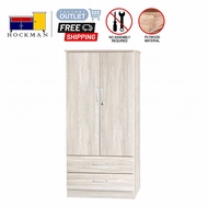 2.5 Feet Wardrobe Cupboard Mirror Whitewash Color 907 Furniure Almari Baju Bilik Cermin