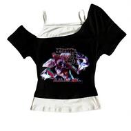 Demogorgon crop top babydoll 2000s gyaru cute corset summer Aesthetic girls clothes