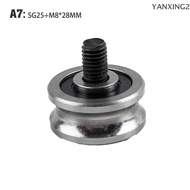 YANXING2 Ròng rọc thép trục vít sg15 sg20 sg25 sg66 + M5 M6 M8 Con lăn dẫn hướng