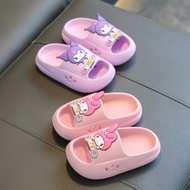 | selipar wanita | selipar budak lelaki 【selipar dalam rumah】 ♧Sanrio Cartoon Fashion Thick-Soled St