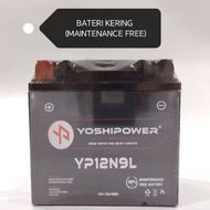 WMOTO XTREME 150i / SCOMADI TL125 BATTERY YP12N9L(YB9) MAINTENANCE FREE BATERI BATTERY WMOTO XTREME 