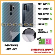 SKIN CARBON GARSKIN SAMSUNG A01 CORE A02S A10 A11 A12 A10S A20 A20S