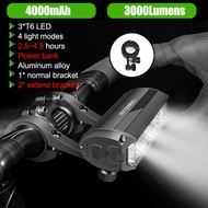 NEWBOLER Bike Light 6000 Lumens Rechargeable 8000mAh Bicycle Light IPX6 Waterproof Front Flash Light