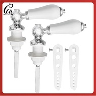 [su33322.vn] Replacement Toilet Flush Handle in Ceramic, Universal Cistern Lever, for Bathroom Tank 