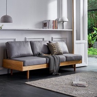 Sofa Influencer Style Solid Wood Living Room Nordic Solid Wood Set Sofa Sofa Sofa Small Apartment Fa