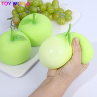Squeeze Toy Apples Shape Fruit Powder Filled Simulation Soft Squishy Stress Relieving Pop It Fidget Toy for Relax Kids Educational Toy for Children Gifts