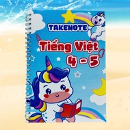 Takenote Vietnamese Notebook 4-5 - A5 paper size (large format)