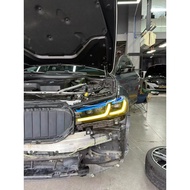 Suitable for 21-23 BMW 5 Series Modified Headlights BMW 5 Series g30 Golden Eye Laser Headlights