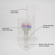 Seventeen Lightstick Box for Versions 1 and 2 with Engraved Logo | Acrylic Light Stick Box