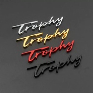 3D Metal Trophy Logo Car Stickers Emblem Trunk Badge Auto Decals for Renault Megane 2 3 4 RS Grandto