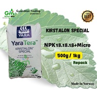 1kg Baja KRISTALON SPECIAL NPK 18-18-18 +3MgO  (Water Soluble Fertilizer) 全水溶性肥料