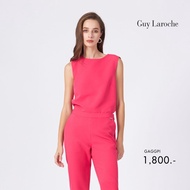 Guy Laroche womans blouse King suiting เสื้อผู้หญิง แขนกุด สีชมพู GAGGPI