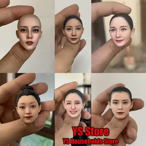 1/6 Chinese Female Actor Liliya Mi Yang Joey Wong Ada Dilraba Beauty Painted Bald Head Sculpt Ruoruo