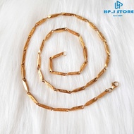 Titanium steel necklace engraved with dollar symbol