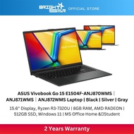 ASUS Vivobook Go 15 E1504F-ANJ870WMS/ANJ871WMS/ANJ872WMS Laptop -15.6" FHD/R3-7320U/8GB/512GB SSD/Ra
