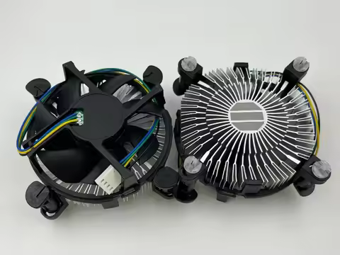 3.5" All Aluminum/Copper Core Cooling Fan Heatsink 104 teeth 4Pin Cooler for CPU Intel Core I3/i5/i7
