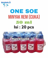 20 pcs ONE SOE MINYAK REM CUKA 50 ML DOT 3 BRAKE FLUID NEUTRAL MINYAK REM MURAH TETES MINYAK REM CUK