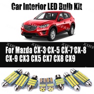 Interior Dome License Plate Light Canbus LED Bulb Kit For Mazda CX-3 CX-5 CX-7 CX-8 CX-9 CX3 CX5 CX7