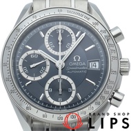 歐米茄超霸系列日期計時腕錶 39毫米 日本限量版 3513.46，附錶盒、保固卡、一節錶鍊、不鏽鋼男士腕錶、藍色錶盤、拋光處理，成色極佳 [二手]