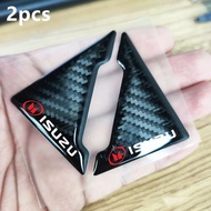 [Ready Stock] 2Pcs/set ISUZU  Car Door Corner Protector Sticker Carbon Fiber Texture Car Door Anti C