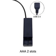 YuXi 18650 AA/AAA 2/3/4 Slot Battery Holder Battery Storage Box With USB Plug Terminal Line With Cov