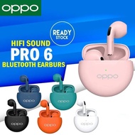 🎧【 Readystock】 + Gratis Ongkir🎧OPPO Pro 6หูฟังบลูทูธ Redmi หูฟังไร้สายสเตอริโอสัมผัส TWS Fone หูฟังกันน้ำสำหรับกีฬาหูฟังพร้อมไมโครโฟน