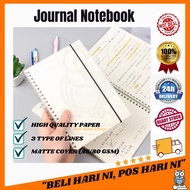 Transparent Notebook Journal Matte Cover Book Buku Nota A5