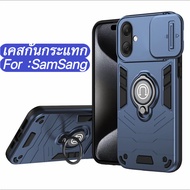Shipped From Thailand Mobile Phone Case For Samsung A07 A06 4G A06 5G Camera Stand Ring Slide TPU+PC