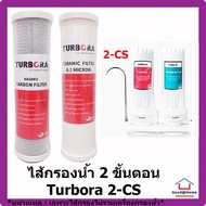 ชุดรวม ไส้กรอง Turbora 2 ขั้นตอน สำหรับเครื่อง Turbora 2-CS Water Filter Water Purifier ไส้กรอง เครื