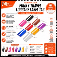 Aluminum Alloy Funky Travel Luggage Label Belts Suitcase Name ID Address Tags Luggage Tags Travel Ac