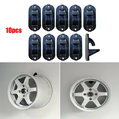 Universal 10pcs Plastic Tire Wheel Hub Hook Wheel Shop Display Stand Rack Wall Mounted Hanging Hook