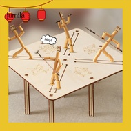 [JU] Bamboo Man Toy Wooden Man Toy Bamboo Man Battle Toy Set Fun Action Figure Fighter Game for Kids