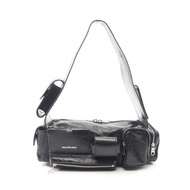 【二手】BALENCIAGA世家 (Balenciaga) Superbusy 762516 黑色皮革斜背包 XS 女款