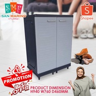 PP Grey Shoes Cabinet / Water Proof Cabinet / Shoes Rack / Rak Kasut / Shoes Cabinet / Shoes Storage
