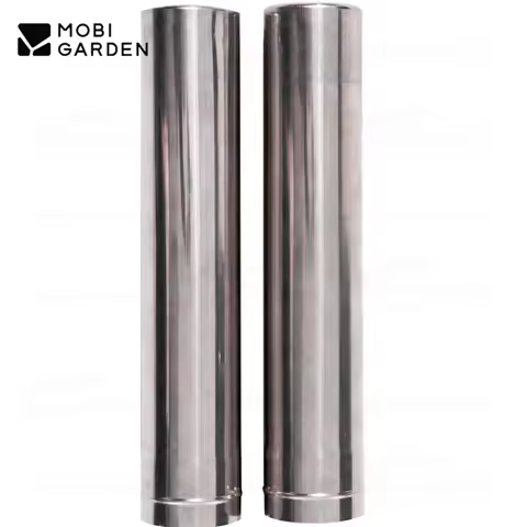 MOBI GARDEN Outdoor Camping Wood Stove Accessories Spliced 304 Stainless Steel Chimney Pipe Lengthen
