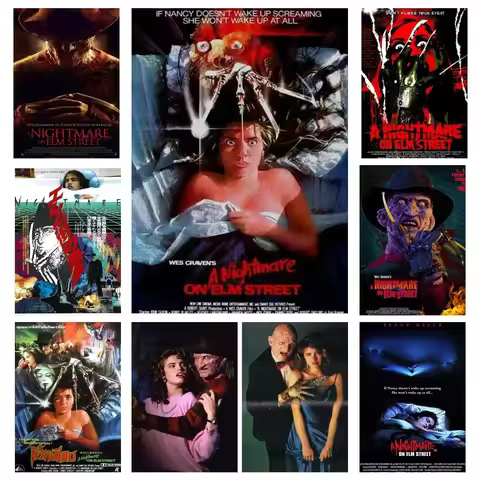 1pc A Nightmare On Elm Street Horror Movies Poster Wall Art Home Decor Room Decor Digital Painting L