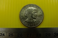 ㊣集卡人㊣貨幣收藏-美國  美金 美元 1979年 1元  錢幣 硬幣  蘇珊·安東尼一美元硬幣  良好