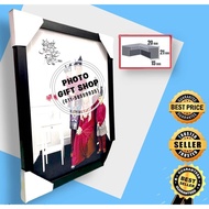 BLACK FRAME RAYA / FRAME HITAM / PHOTO FRAME / PICTURE FRAME 5R / 8R / 11R / FRAME MODERN / FRAME RA