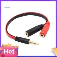SPVPZ PVC 1 Male to 2 Female 35mm Audio Adapter Cable Splitter for Phone Laptop PC