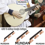 MUNDAN String Banjo Bridge, Wooden 5 Strings Banjo Bridge Parts, Instrument Supplies Musical Instrum