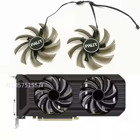 Dual Graphics Card Fan for PALIT Tongde PNY Bienwei GTX 1060 1070 Ti 1080