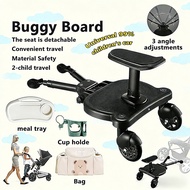 Universal Stroller Buggy Board with Detachable Seat Step Board Adapter Suitable for Most Brands