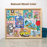 Simple 70x50 Picture Frame 1000 Piece Puzzle Frame Wall Hanging Professional Photo Frame Rectangle W