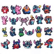 การ์ตูน Stitch Croc Charms สำหรับ Croc PVC Clog Pins Charms สำหรับ Clog สร้อยข้อมือตกแต่งวันเกิด Party Favors Supplies