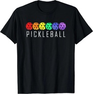 Funny Gift Pickleball Paddle Sports Player T-Shirt Retro Vintage Men Women Short Sleeve Harajuku Str