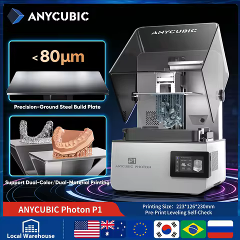 ANYCUBIC Photon P1 14K LCD 3D Printer Support Dual-Color Printing ,Wave Release Technology and High 