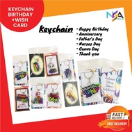(FREE KAD uCAPAN) Keychain Hadiah Hari Lahir Convo Sambutan Ulang Tahun Anniversary Birthday Sahabat