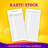 Stock Card, Medicine Stock Card, Contents 100 sheets