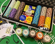 《新春照常營業 》無面額籌碼套裝 玻璃DEALER 撲克套裝 德州撲克 麻將籌碼 POKER 在家賭具 Poker Set Chips set Poker Chips Hold'em